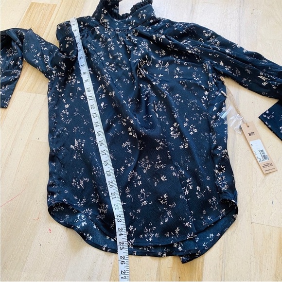 Go by Go Silk beautiful 100% silk Victorian floral blouse NEW - Picture 13 of 13